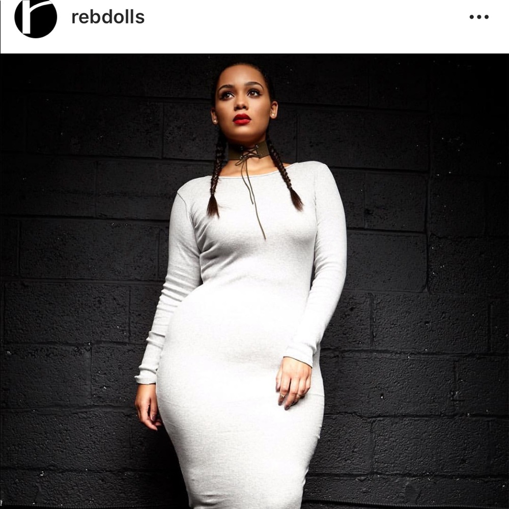 Rebdolls White Midi Dress